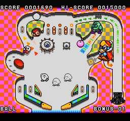 BS Kirby no Omochabako - Pinball Screenthot 2